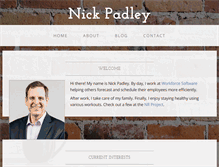 Tablet Screenshot of nickpadley.com